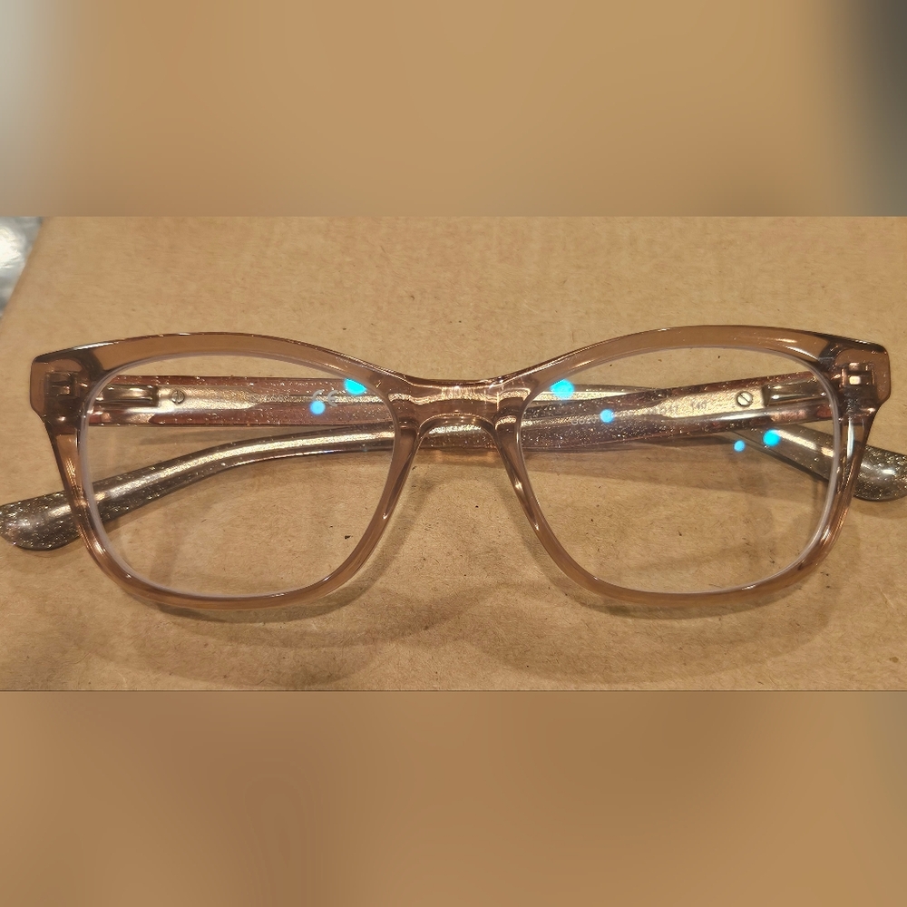 Guess Light Brown Transparent Glasses